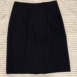 Banana Republic Navy Blue Pinstripe Pencil Skirt, size 4